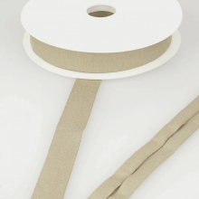 Stephanoise 20mm Viscose Jersey Bias Binding Tape Mid Beige - per metre