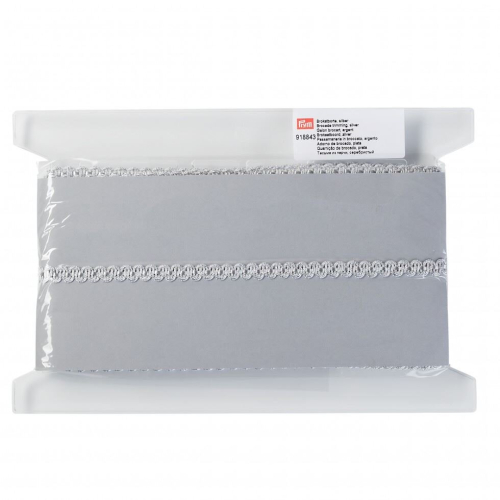 Prym Prym 10mm Woven Braid Trim Silver - per metre