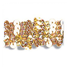 Trimits 20mm Stretch Sequins Trim Holographic Gold - per metre