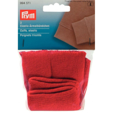 Prym Knitted Cuff Ribbing Red - per pack of 2