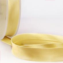 Stephanoise 20mm Satin Bias Binding Tape Straw Yellow - per metre