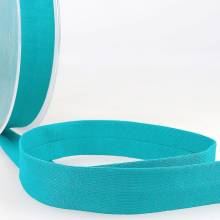 Stephanoise 20mm Cotton Jersey Bias Binding Tape Teal Blue - per metre