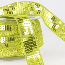 Stephanoise 10mm Sequin Trim Anise Green - per metre