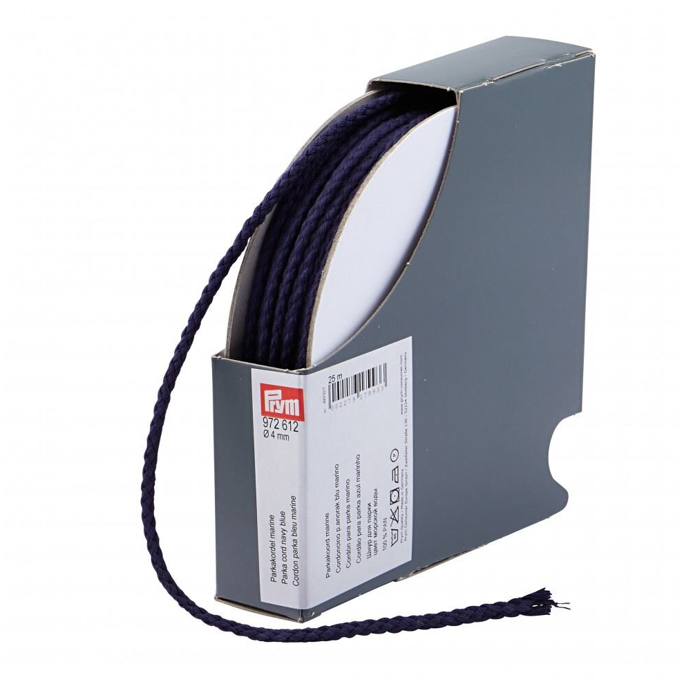 Prym 4mm Parka Cord Navy Blue - per metre