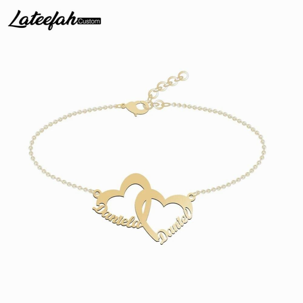 Lateefah Personality Heart Name Bracelet Charms Women Engraved Signature Love Jewelry-image-OPC-PCVTBW2-NEW