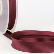 Stephanoise 20mm Satin Bias Binding Tape Plum - per metre