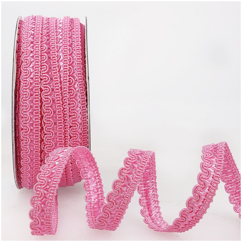 Stephanoise 11mm Rayon Braid Trim Light Fuchsia - per metre-image-OPC-PCVTD6V-NEW