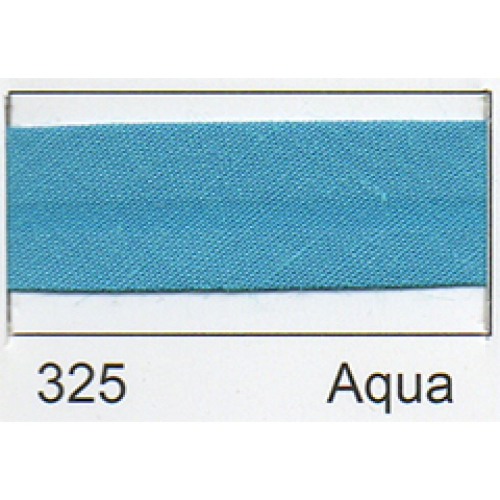 Essential Trimmings 25mm Polycotton Bias Binding Tape Aqua - per pack