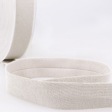Stephanoise 20mm Cotton Jersey Bias Binding Tape Beige - per metre