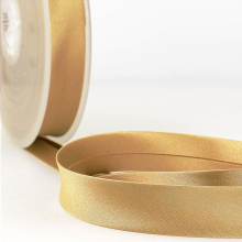 Stephanoise 20mm Satin Bias Binding Tape Beige - per metre