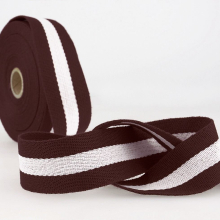 Stephanoise 40mm Polyester Webbing Dark Brown - per metre