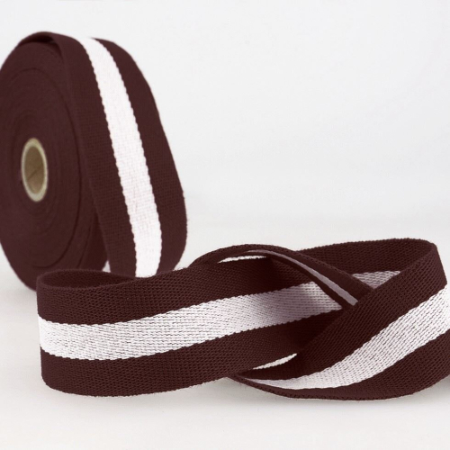 Stephanoise 40mm Polyester Webbing Dark Brown - per metre