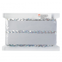 Prym 15mm Hologram Sequin Trim Silver - per metre