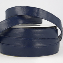 Stephanoise 25mm Faux Leather Webbing Navy Blue - per metre