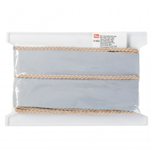 Prym 7mm Faux Suede Plait Braid Trim Beige - per metre