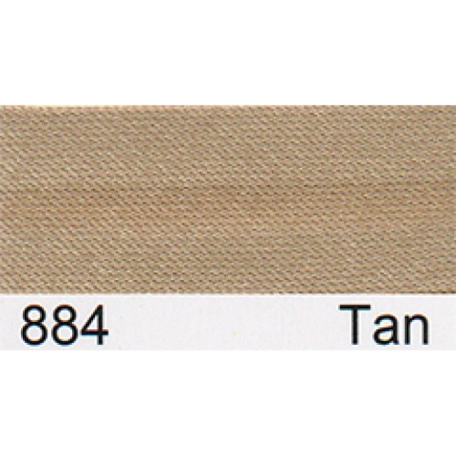 Essential Trimmings 15mm Satin Bias Binding Tape Tan - per pack