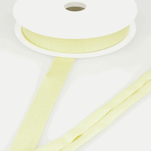 Stephanoise 20mm Viscose Jersey Bias Binding Tape Lemon - per metre