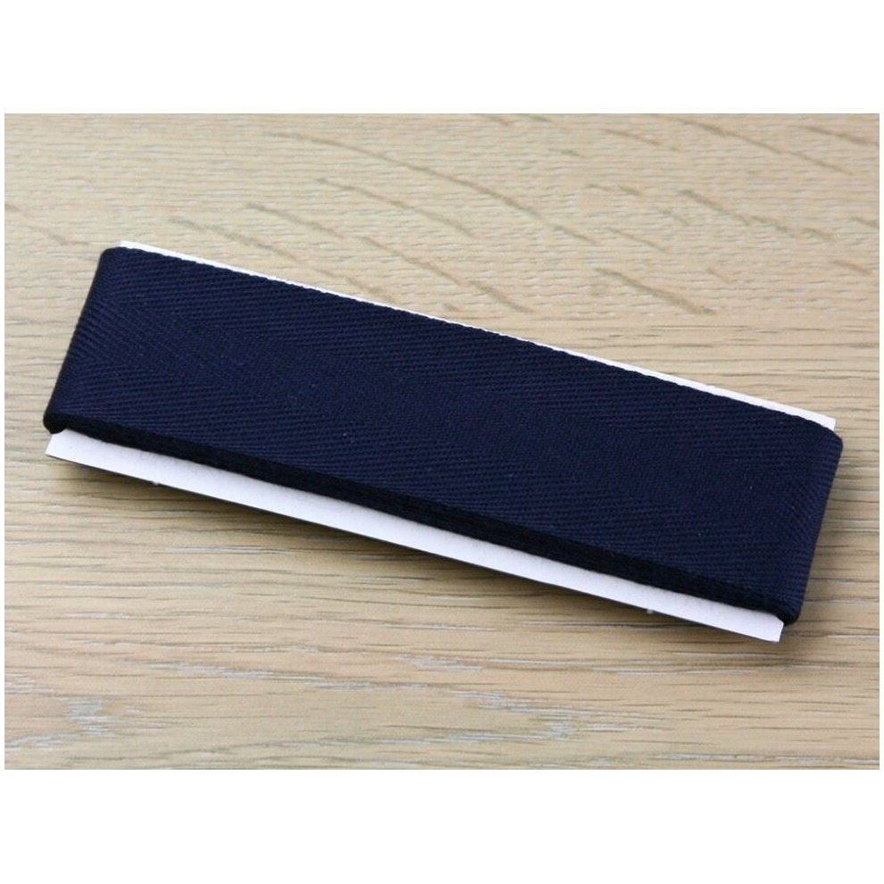 Prym 15mm Strong Cotton Herringbone Tape Navy Blue - each