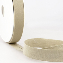Stephanoise 20mm Polycotton Bias Binding Tape Taupe - per metre