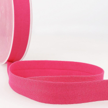 Stephanoise 20mm Cotton Jersey Bias Binding Tape Fuchsia Pink - per metre
