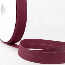 Stephanoise 20mm Polycotton Bias Binding Tape Wine - per metre