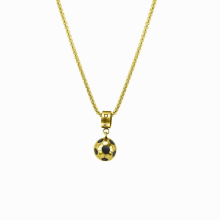 Customizable nameTrendy Football Link Chain Soccer Charm Necklace Pendant Sport Ball Jewelry Men Boy Children Gift Pe