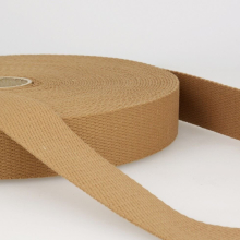 Stephanoise 30mm Cotton Webbing Dark Beige - per metre