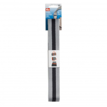 Prym 40mm Bag Strap Webbing Grey & Navy - per pack