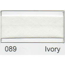 Essential Trimmings 25mm Polycotton Bias Binding Tape Ivory - per pack