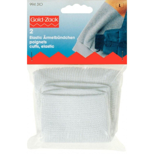 Prym Prym Knitted Cuff Ribbing White - per pack of 2