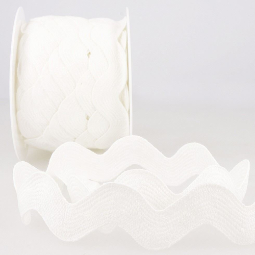 Stephanoise 35mm Ric Rac Trim White - per metre