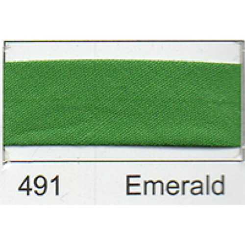 Essential Trimmings 25mm Polycotton Bias Binding Tape Emerald - per pack