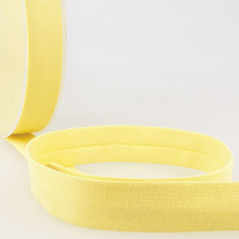 Stephanoise 20mm Cotton Jersey Bias Binding Tape Straw Yellow - per metre