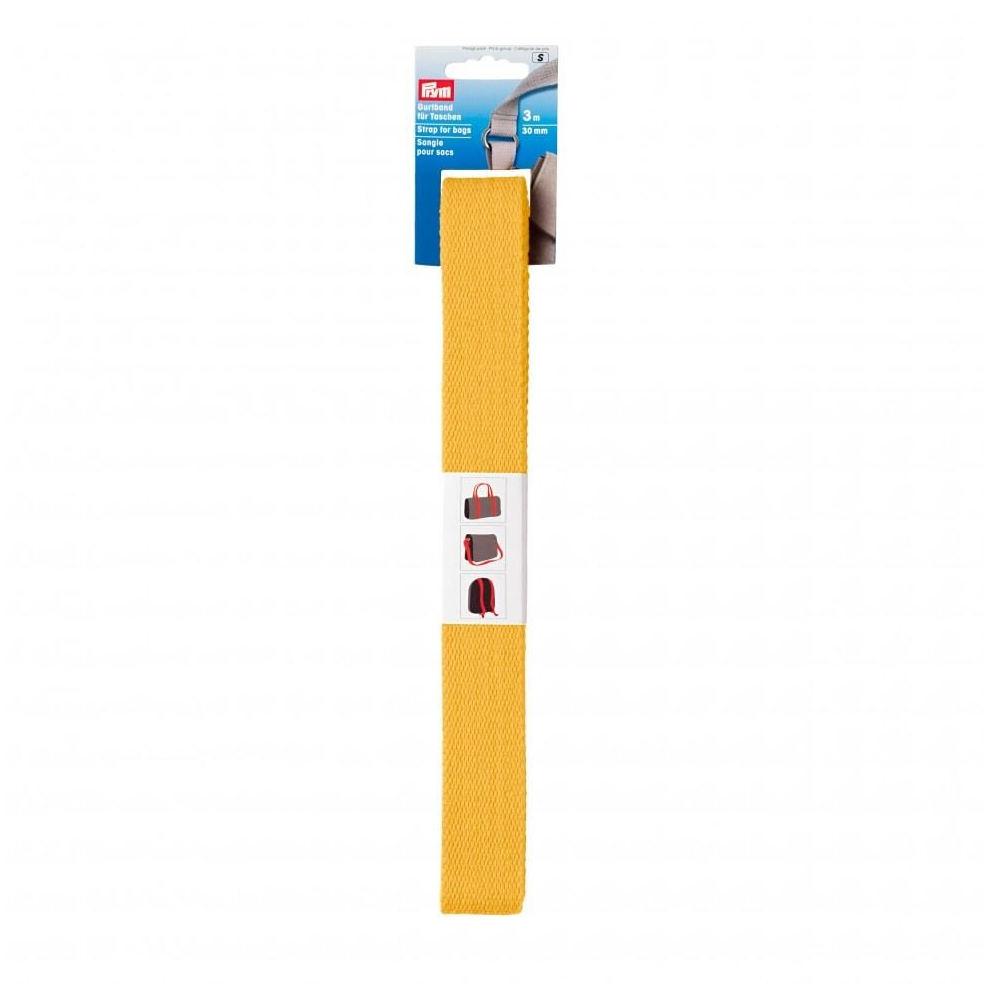 Prym 30mm Bag Strap Webbing Yellow - per pack