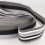 Stephanoise 40mm Double Sided Stripe Webbing Tape Greys - per metre 1