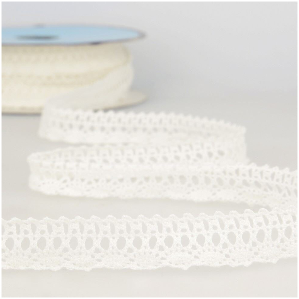 Stephanoise 17mm Cotton Lace Trim Ivory - per metre-image-OPC-PCVTTVR-NEW