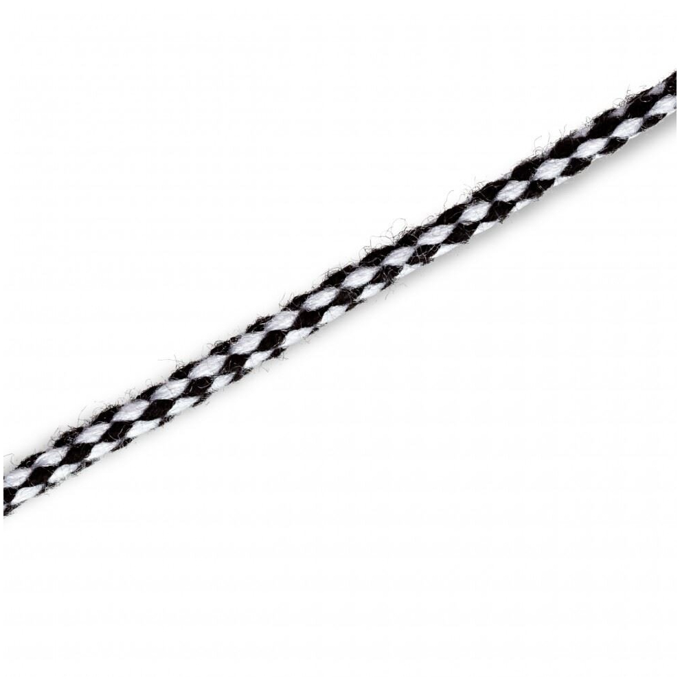 Prym 4mm Parka Cord Black White - each