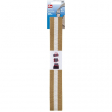 Prym 40mm Bag Strap Webbing Beige & White - per pack