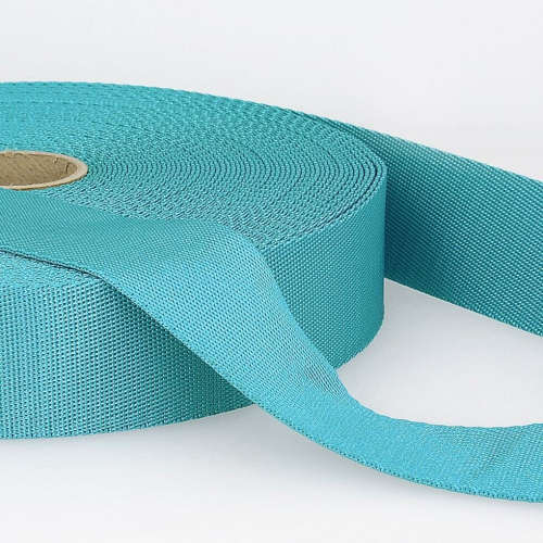Stephanoise 35mm Shoulder Webbing Turquoise Blue - per metre
