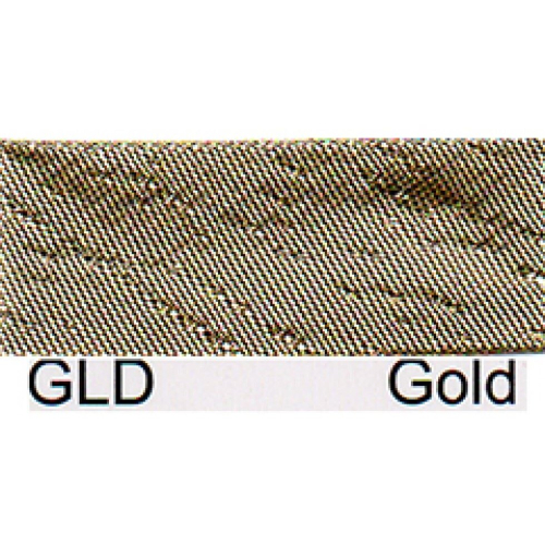 Essential Trimmings 15mm Metallic Bias Binding Tape Gold - per pack
