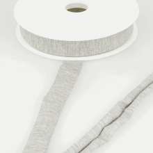 Stephanoise 20mm Viscose Jersey Bias Binding Tape Pale Grey - per metre