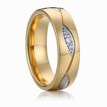 jewelry wedding rings sets for men and women couples alliance anniversary 14k plated stainless steel ring