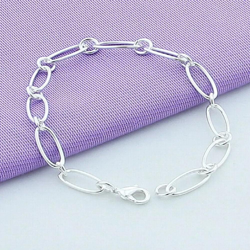 High 925 Silver Bracelet Round Charm Bracelet For Women Lady Jewelry-image-OPC-PCVVB82-NEW