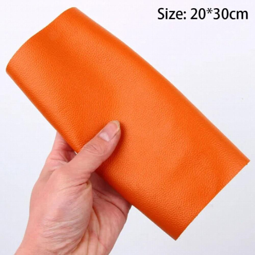 Multicolor Cowhide Leather Fabric Lychee Pattern Sofa Earrings Accessories Solid Leather Fabric DIY Soft Cushion 2