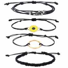 VWB1 Woven Bracelet Bohemian Cotton Rope Braided Bracelets For Men Kids Lucky