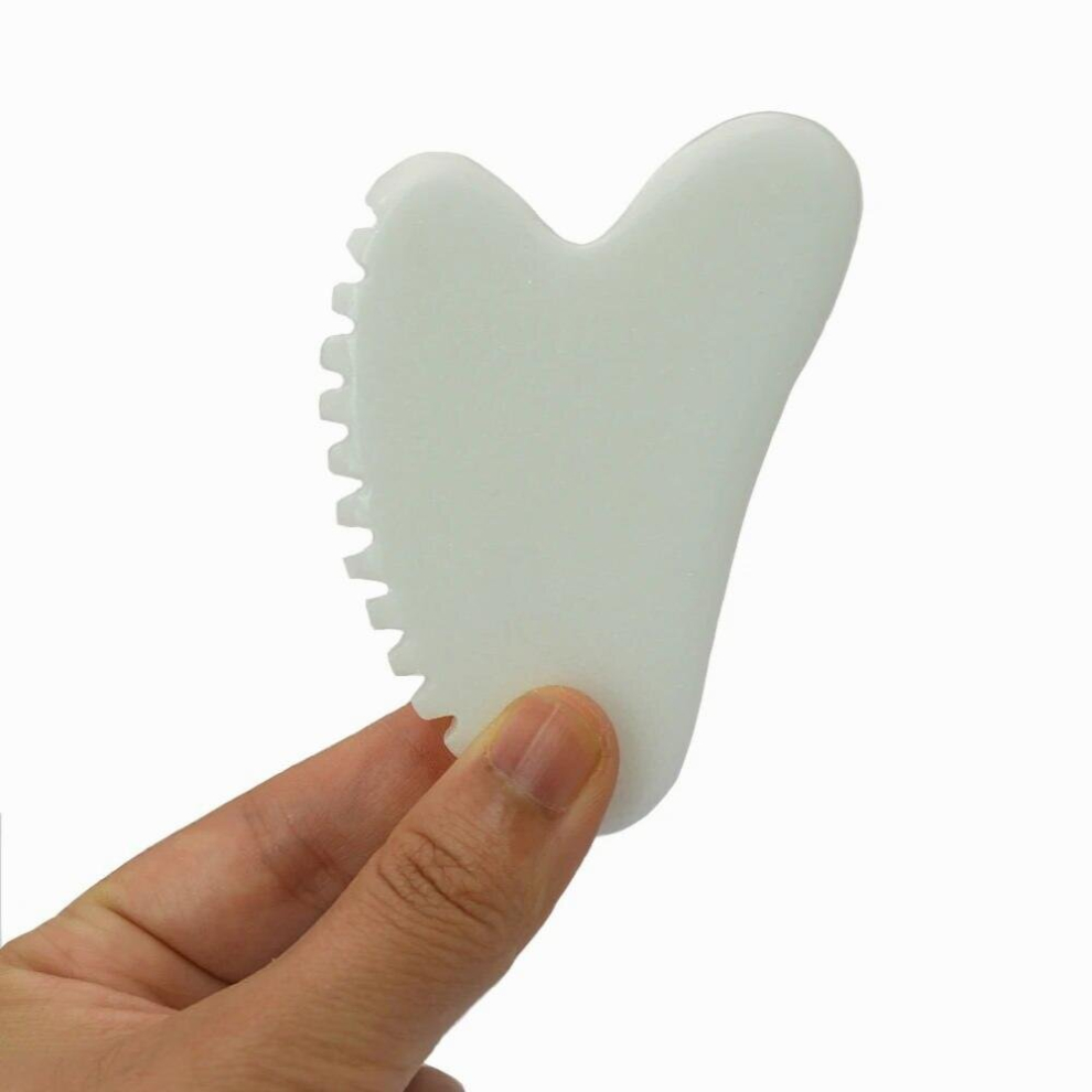 Jade Heart Shape Facial Body Jade Guasha Massager Board Gua Sha Massage Tool for Health Care