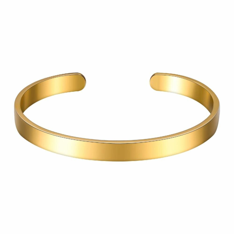 Personalize Engrave Name Bangle For Women Men Stainless Steel Cuff Bracelets Unisex Classic Jewelry BFF Gift-image-OPC-PCVVFQW-NEW