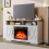 Living And Home Recessed Electric Fireplace TV Stand with Timer and Remote 3