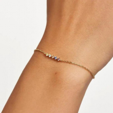 925 Sterling Silver Zirconia Bracelet Charm Bracelet Birthday Party Gift Women Jewelry