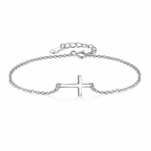 Women Infinity Bracelet 925 Sterling Silver CZ Crystal Charm Bracelet For Women Wedding Jewelry Gift YS1001